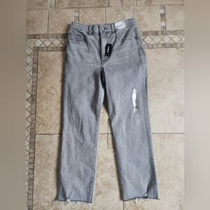 Express Cropped Straight Jeans